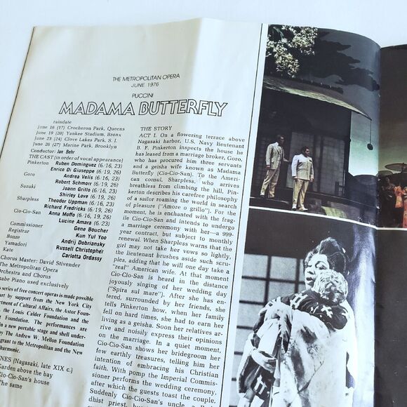 Vintage Opera News The Met In The Parks Program New York City Retro Estate 1976 - Picture 3 of 12